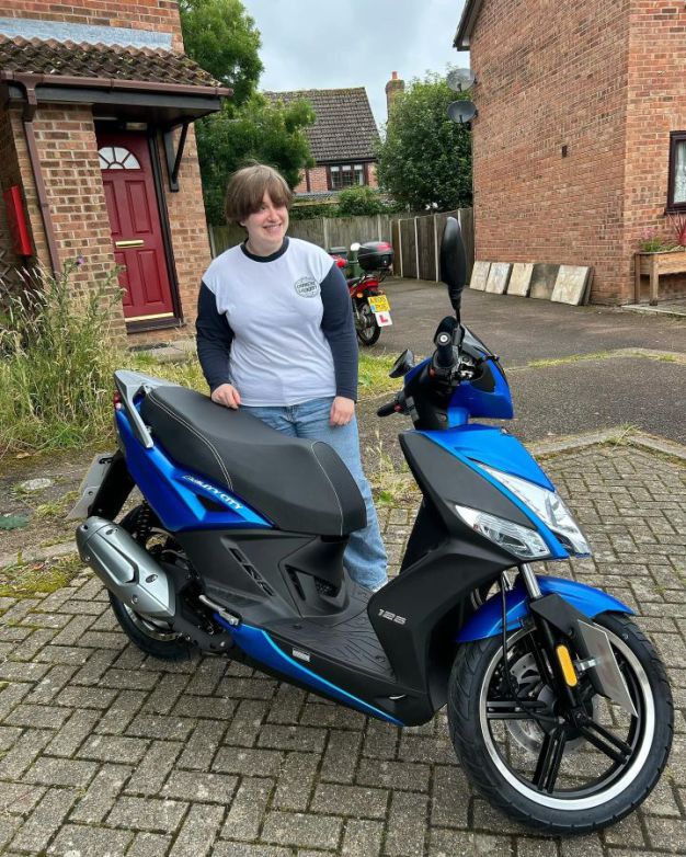 Delivery One of the new Kymco 125 Agility Scooters 2024, 12th July