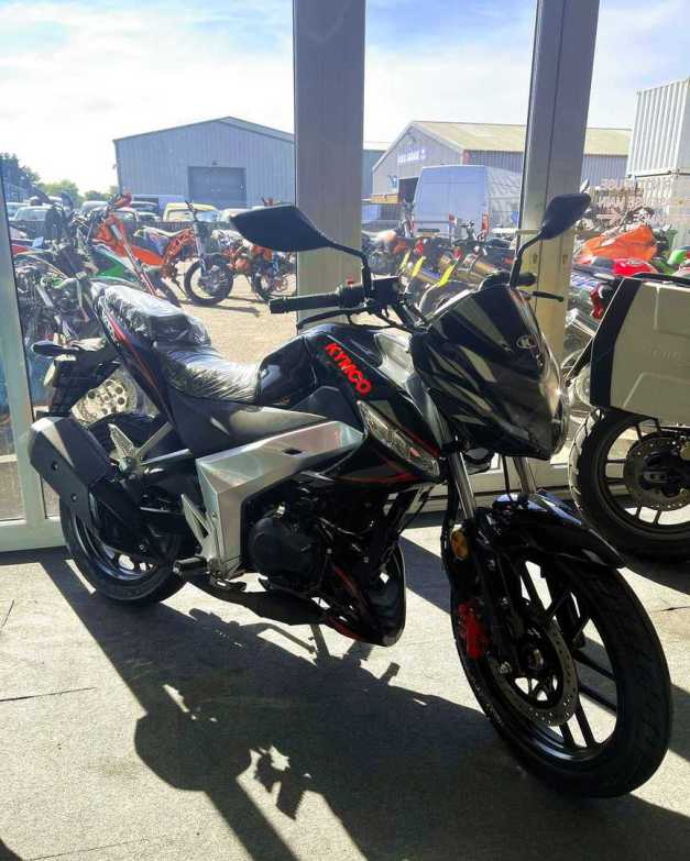 New stock arriving, like this KYMCO VSR 125, 10th May