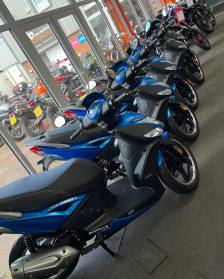 New Kymco Agility 125 2024 Scooters in the showroom